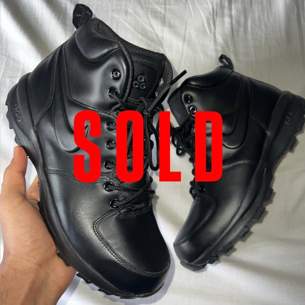Nike ACG Men's Black Leather Boots